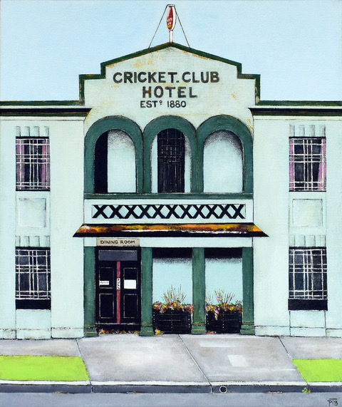Cricket Club, Cowwarr_51 x 61cm_Pauline Bailey